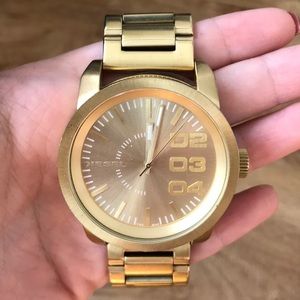Diesel Unisex Gold Watch